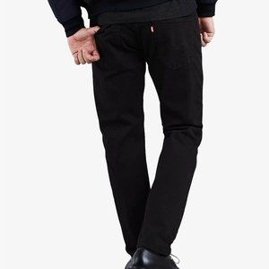 502 Levis jeans 30W 30L black regular tapered mens brand new native cali